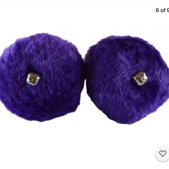 Accessories - Rollerskate purple Pom Poms with bells